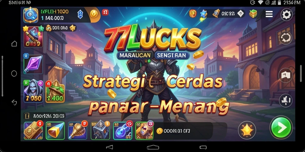 Tampilan gameplay menarik dari 77LUCKS yang penuh strategi.