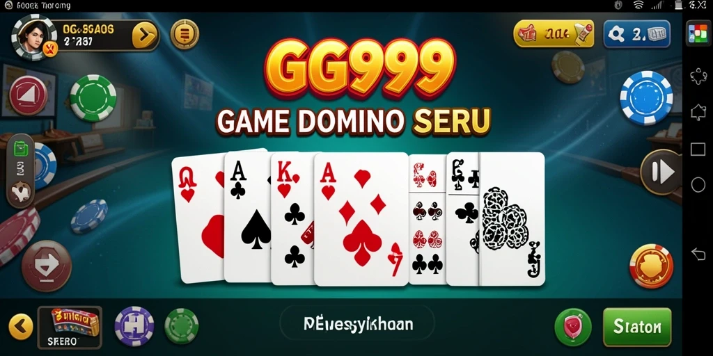 Tampilan gameplay seru dalam permainan Domino GG999.