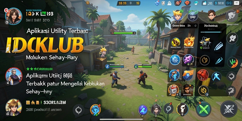 Tampilan antarmuka IDKLUB yang menarik dan fungsional.