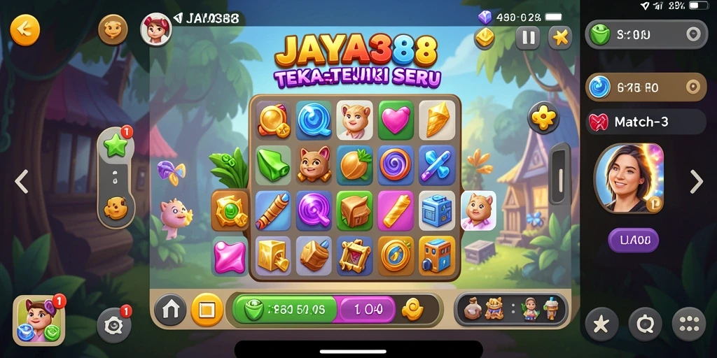 Tampilan gameplay seru dan penuh warna dari JAYA388.