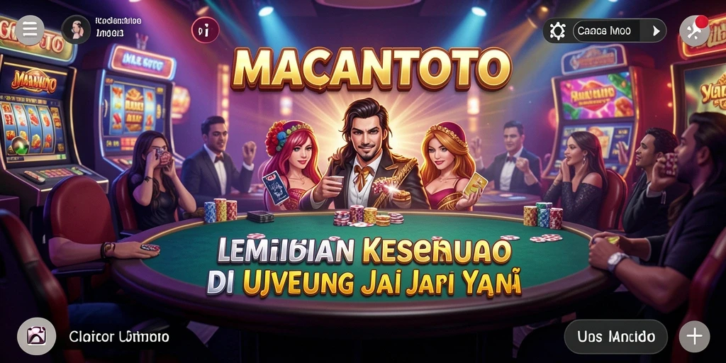 Tampilan utama gameplay Live Casino di MACANTOTO dengan dealer langsung.