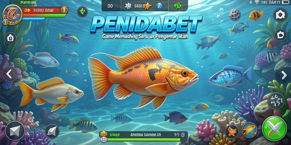 Screenshot utama PENIDABET menampilkan pengalaman memancing yang mendebarkan.