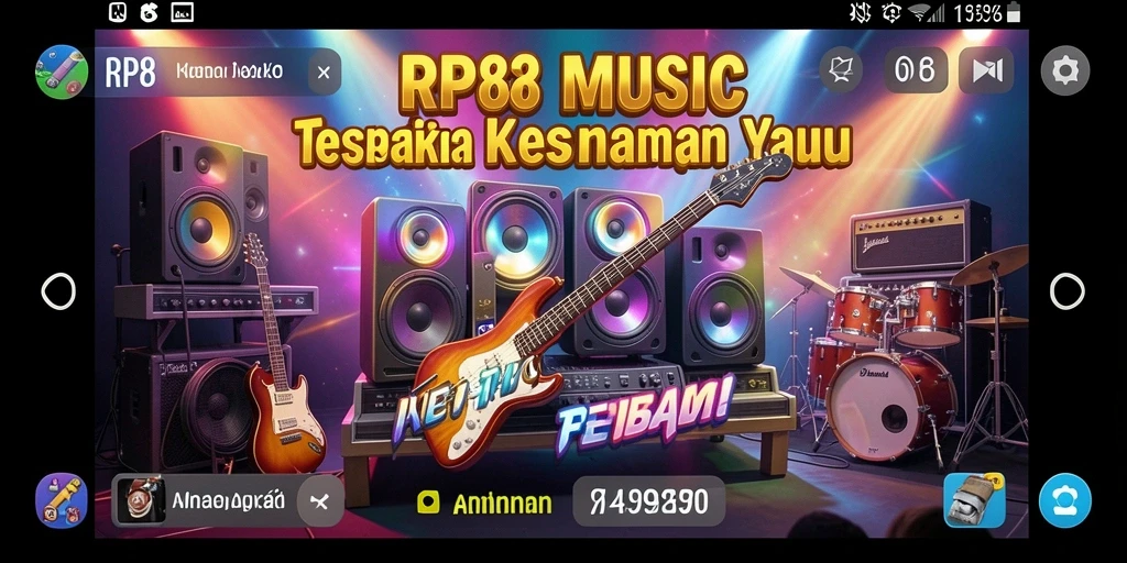 Screenshot utama RP8 menunjukkan gameplay interaktif yang menyenangkan.