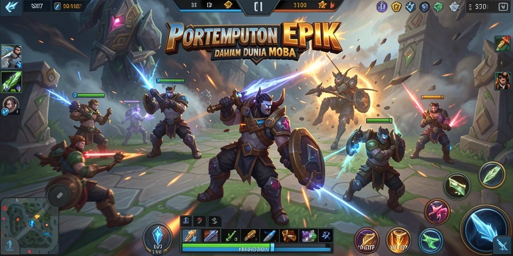 Tampilan gameplay <strong>SD107</strong> dengan pertempuran seru dan hero yang kuat.