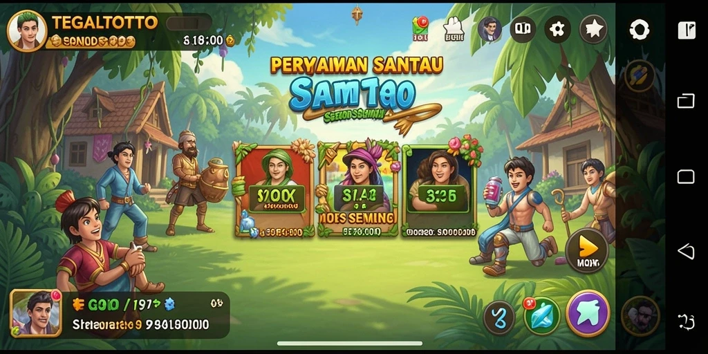 Tampilan gameplay seru dan mengasyikkan di TEGALTOTO.