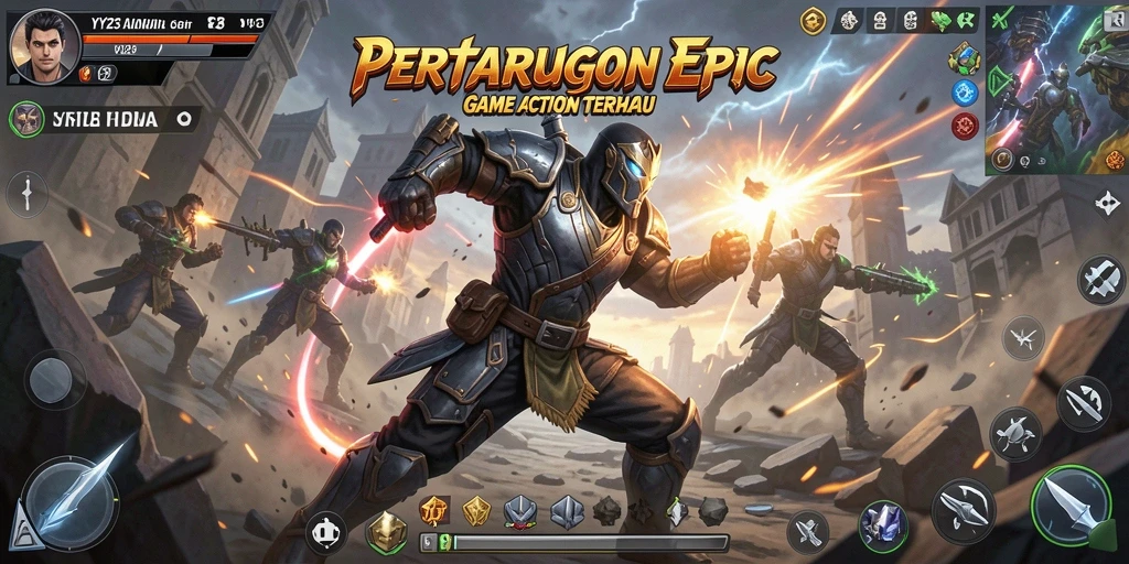 Tampilan gameplay seru dan menegangkan di YY123.