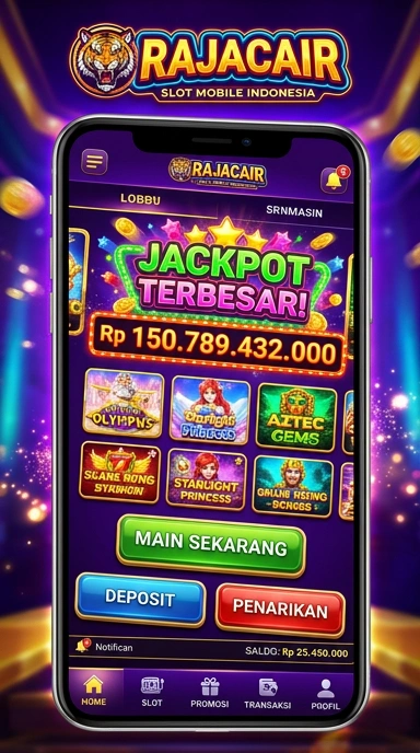 Tampilan antarmuka aplikasi rajacair yang user-friendly.